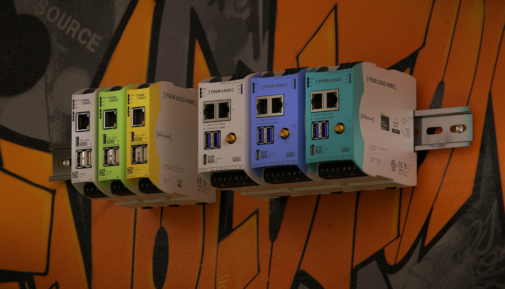 RevPi Connect configurable according to your own requirements: Open view showing the Compute Module