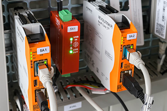 Indabox installed in the control cabinet